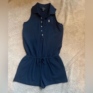 Navy Blue Kids Romper